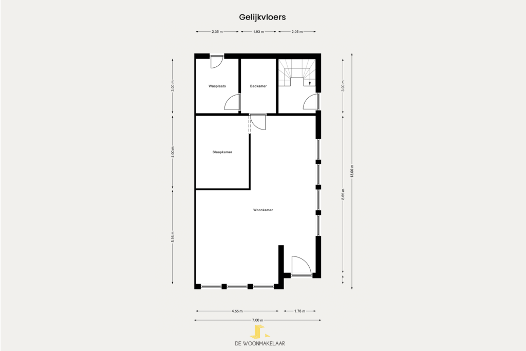 Grondplan Gelijkvloers - Antoon van Brabantstraat 9, Aartselaar - Te koop via De Woonmakelaar